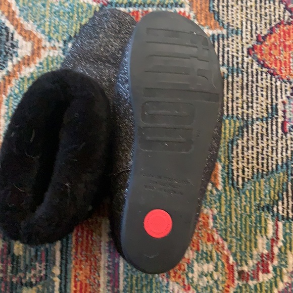 Black Sarah Glimmer Shearling Boot sz 8 - Picture 8 of 9